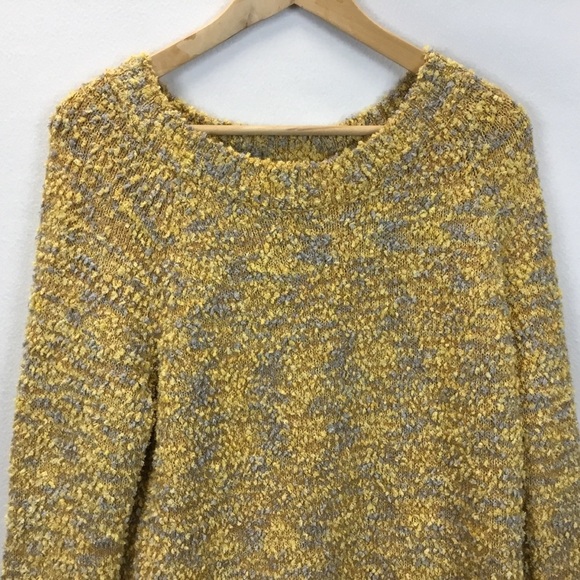 Soft Surroundings Liv Yellow Boucle Popcorn Knit Sweater - Picture 5 of 8